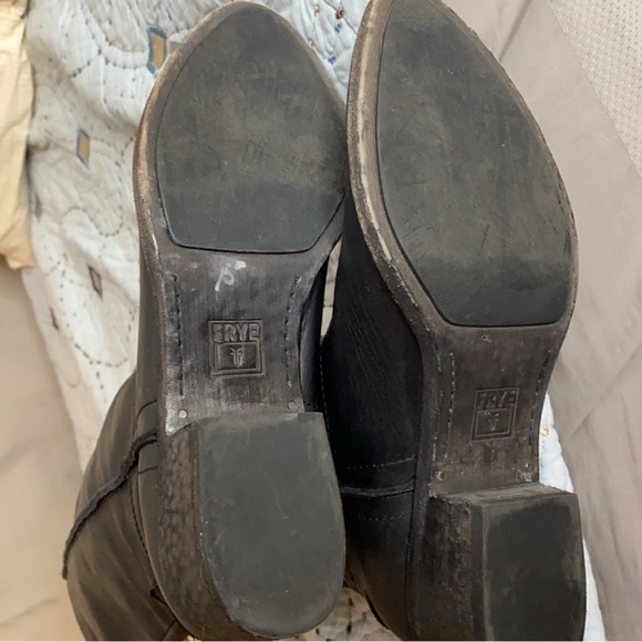 Frye Black Leather Riding Boots - Picture 3 of 3